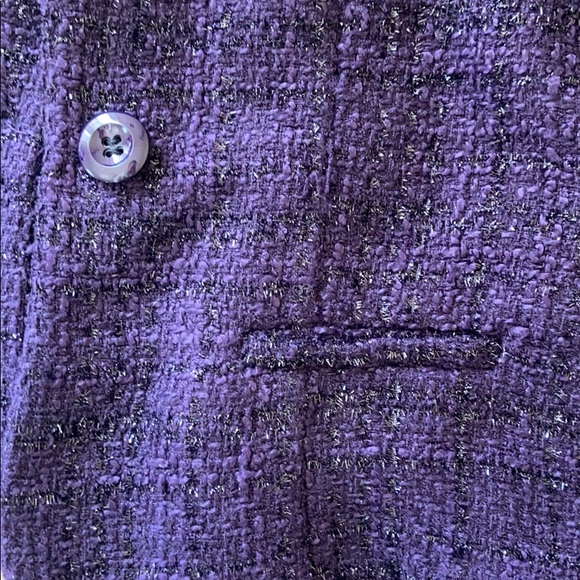 B Darlin purple Lurex Boucle Blazer juniors 13/14 - Picture 6 of 6